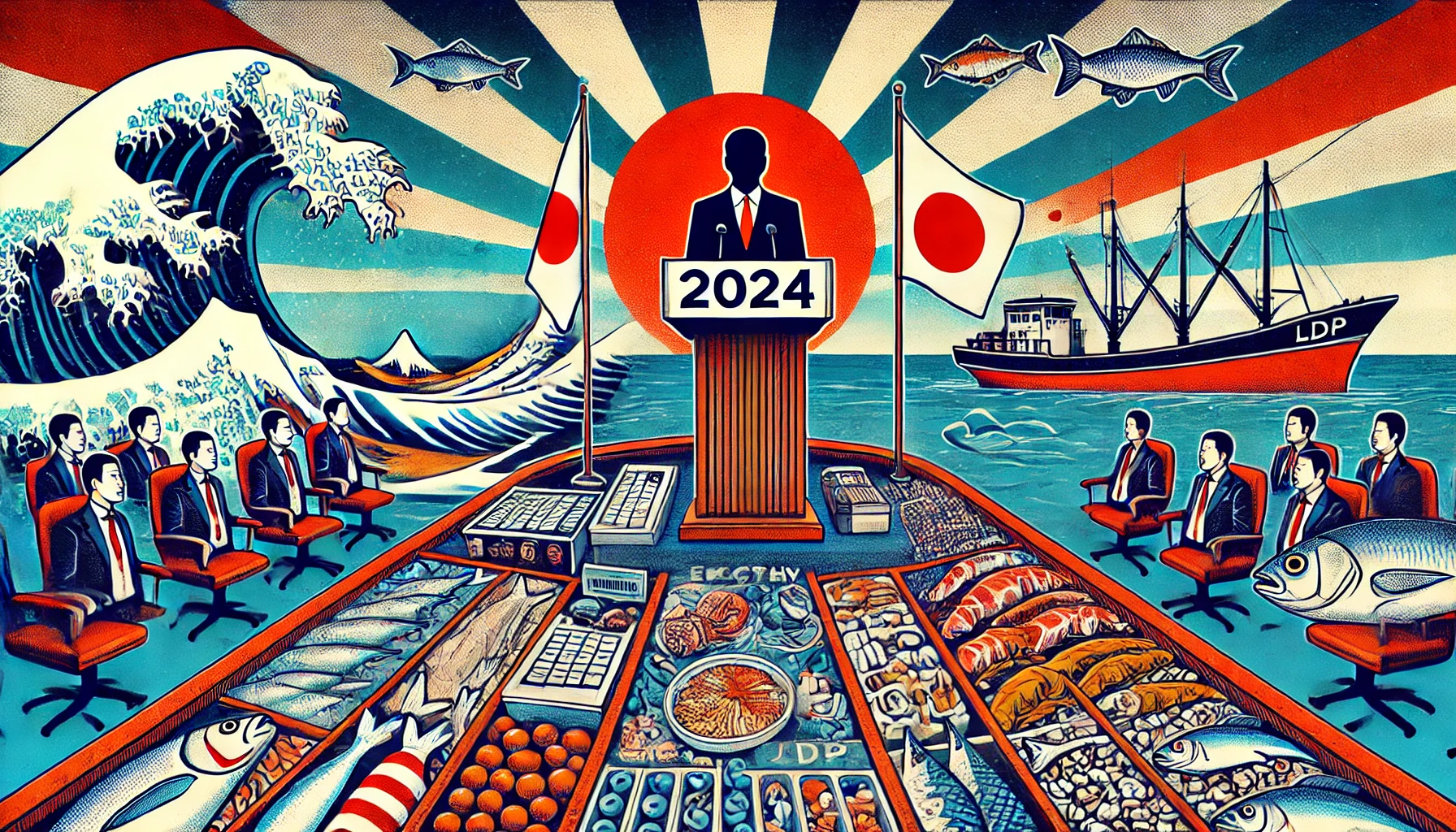 2024自民総裁選と魚